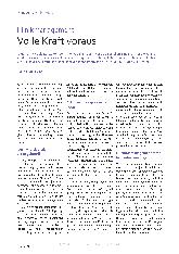 Vorschauseite 1: Volle Kraft voraus.