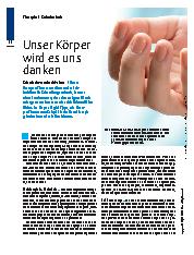 Vorschauseite 1: Unser Körper wird es uns danken.