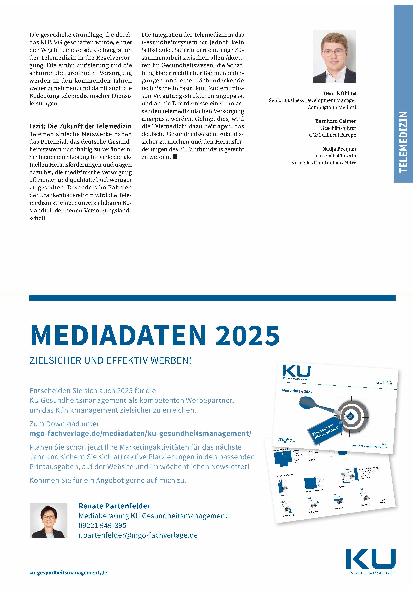 Vorschauseite 3: Telemedizinische Netzwerke sind integraler Bestandteil der Versorgungslandschaft.