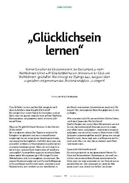 Vorschauseite 1: "Glücklichsein lernen"