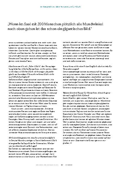 Vorschauseite 4: "Glücklichsein lernen"