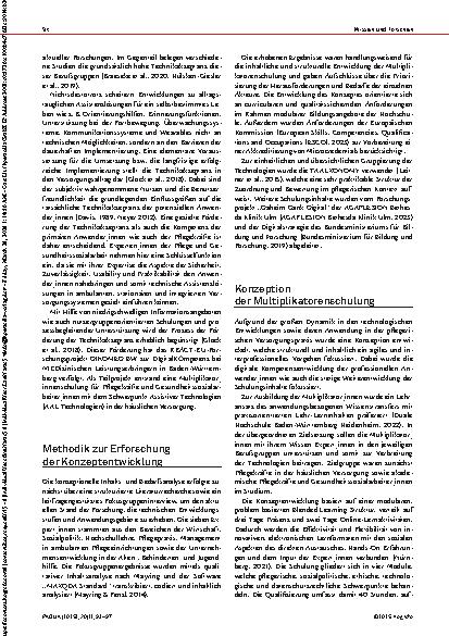 Vorschauseite 2: Förderung der digitalen Kompetenz von Pflegenden Assistive Technologien (AAL) in der pflegerischen Versorgung