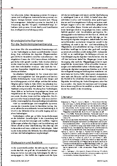 Vorschauseite 4: Förderung der digitalen Kompetenz von Pflegenden Assistive Technologien (AAL) in der pflegerischen Versorgung