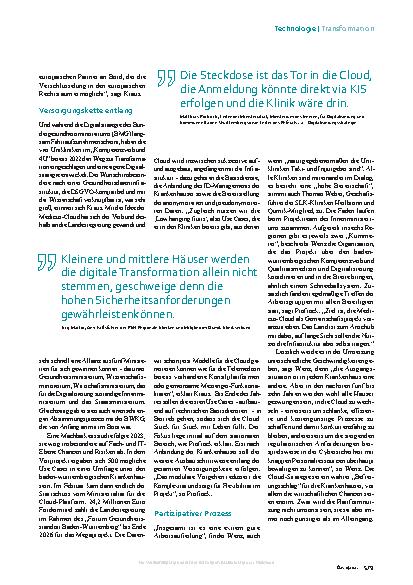 Vorschauseite 4: Medicus-Cloud App-Store für die Klinikwelt