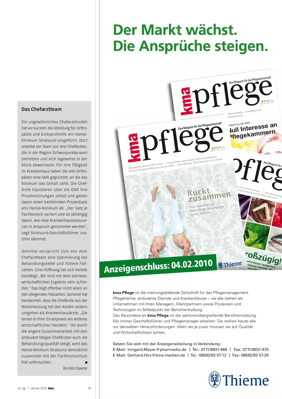 Vorschauseite 1: Das Chefarztteam