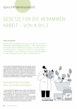 Vorschauseite 1: Gesetze für Hebammenarbeit - von A bis Z