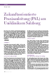 Vorschauseite 1: Zukunftsorientierte Praxisanleitung (PAL) am Uniklinikum Salzburg