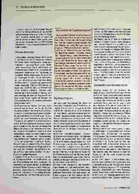 Vorschauseite 2: Sekundenschnell, analysestark und sicher: Quantencomputer in der Medizin