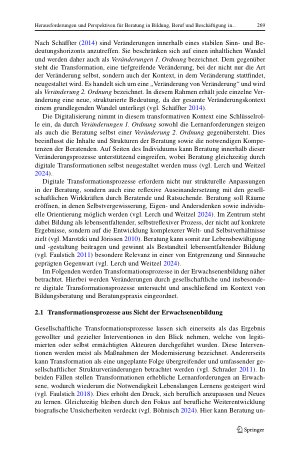 Vorschauseite 5: Herausforderungen und Perspektiven für Beratung in Bildung, Beruf und Beschäftigung in gesellschaftlicher Transformation