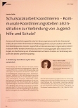 Vorschauseite 1: Schulsozialarbeit koordinieren - Kommunale Koordinierungsstellen als Institution zur Verbindung von Jugendhilfe und Schule?