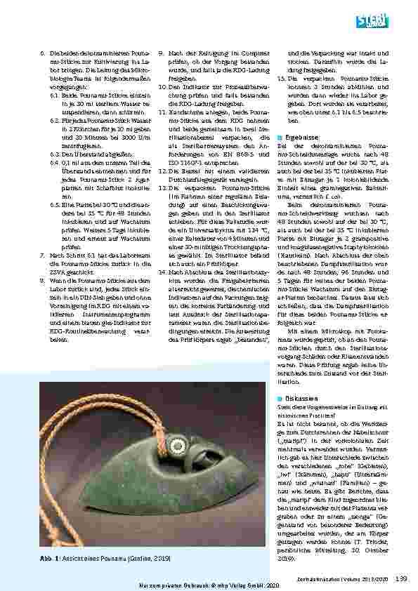 Vorschauseite 5: Sterilisation traditioneller Schneidund Abbindewerkzeuge Pounamu und das Durchtrennen der Nabelschnur – Eine Fallstudie