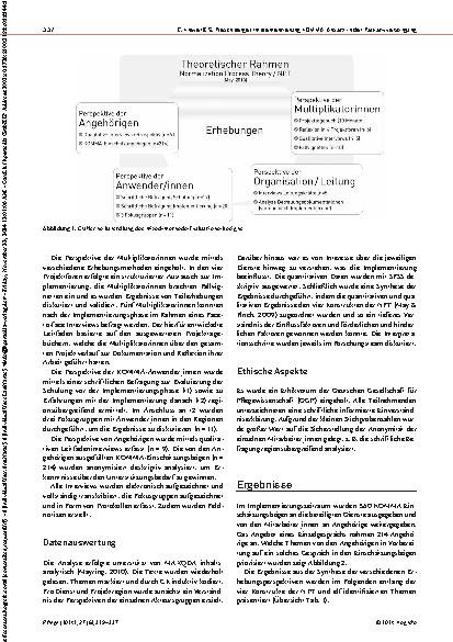 Vorschauseite 4: Implementierung des KOMMA-Ansatzes zur Unterstützung von Angehörigen in der häuslichen Palliativversorgung