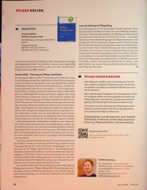 Vorschauseite 3: Mit Lean Management Zeit für Pflege gewinnen