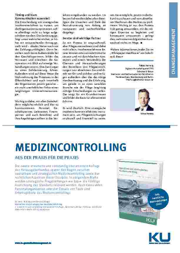 Vorschauseite 3: Insolvenz als Chance: Strategische Möglichkeiten von Insolvenzverfahren für Pflegeunternehmen