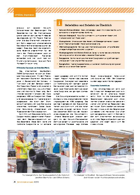 Vorschauseite 3: Hebehilfen statt Hexenschuss
