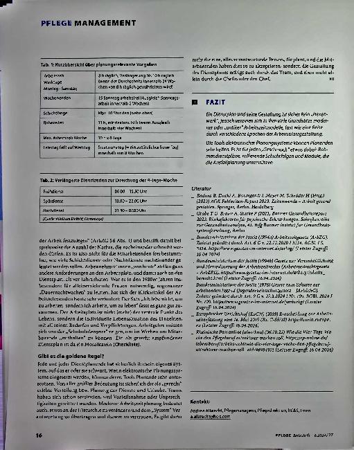 Vorschauseite 3: So gelingt eine gute Dienstplanung