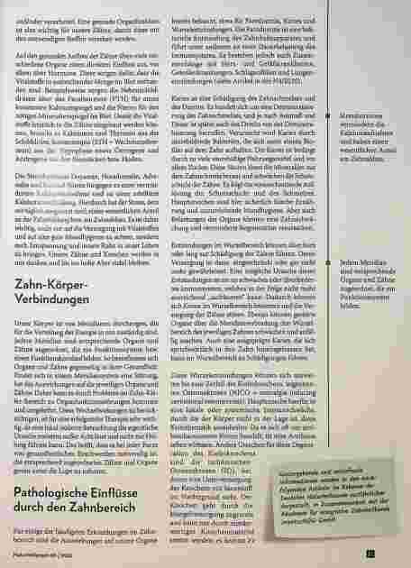 Vorschauseite 2: Zähne und Körper aus naturheilkundlicher Sicht - Teil 1 Anatomischer und physiologischer Zusammenhang zwischen Zähnen und Körper