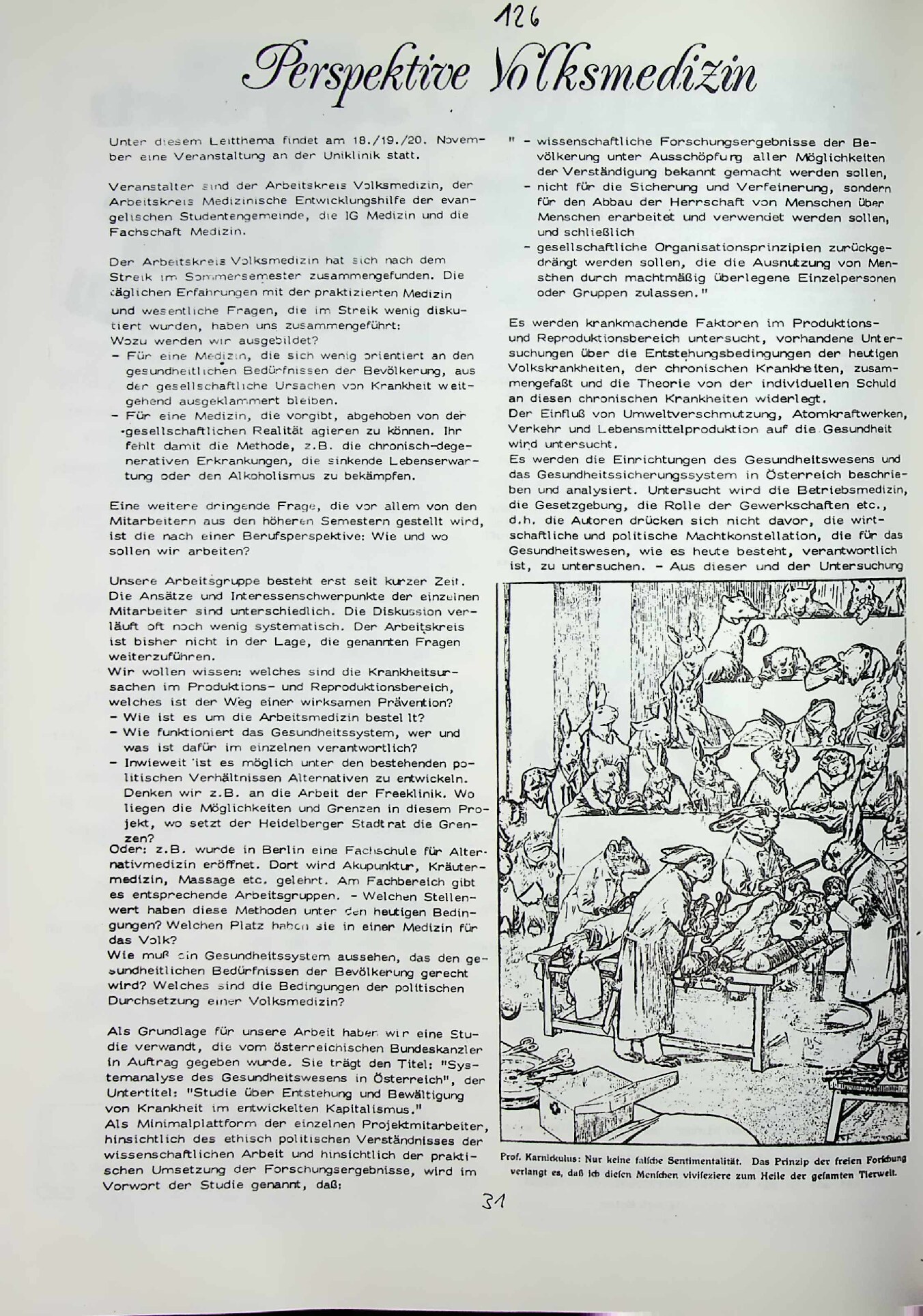 Vorschau: Perspektive Volksmedizin