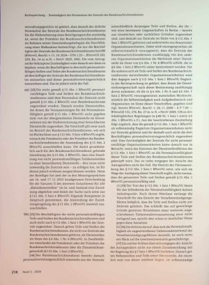 Vorschauseite 6: Verzicht auf Neufassung einer aufgehobenen Regelbeurteilung
