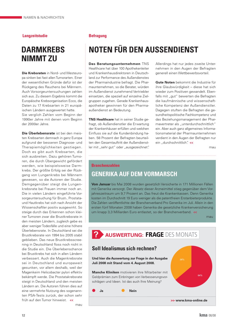 Vorschauseite 1: Noten für den Außendienst
