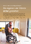 Vorschauseite 1: Wohnen im Alter und bei Pflegebedürftigkeit. Die eigenen vier Wände sicher gestalten.