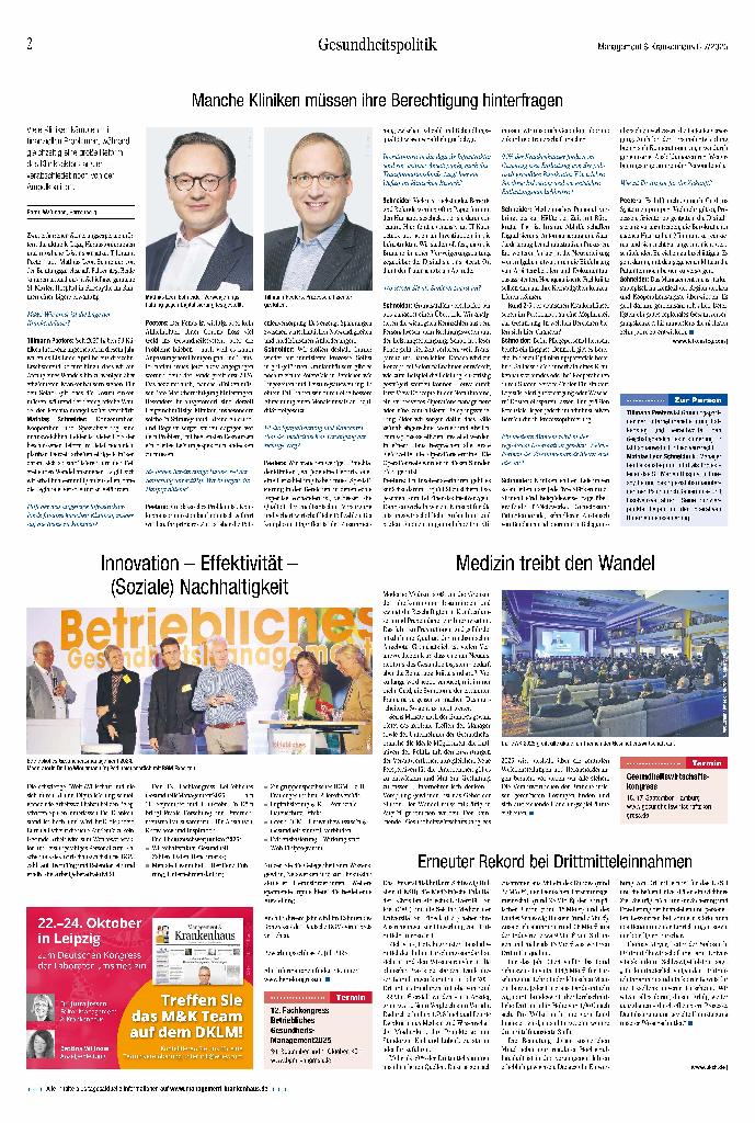 Vorschauseite 1: Gesundheitspolitik