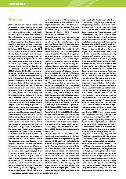 Vorschauseite 2: Karriereentwicklung erfordert Rollenentwicklung: Eine qualitative Studie am Beispiel von fortgeschrittenen Pflegefachpersonen
