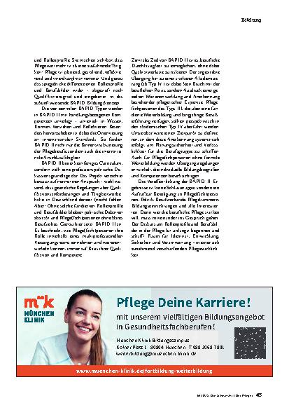 Vorschauseite 4: Klare Rollenprofile für die berufliche Pflege