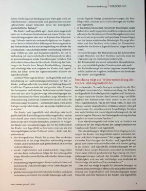 Vorschauseite 3: Kinderund Jugendhilfe ist eine stark geforderte soziale Infrastruktur