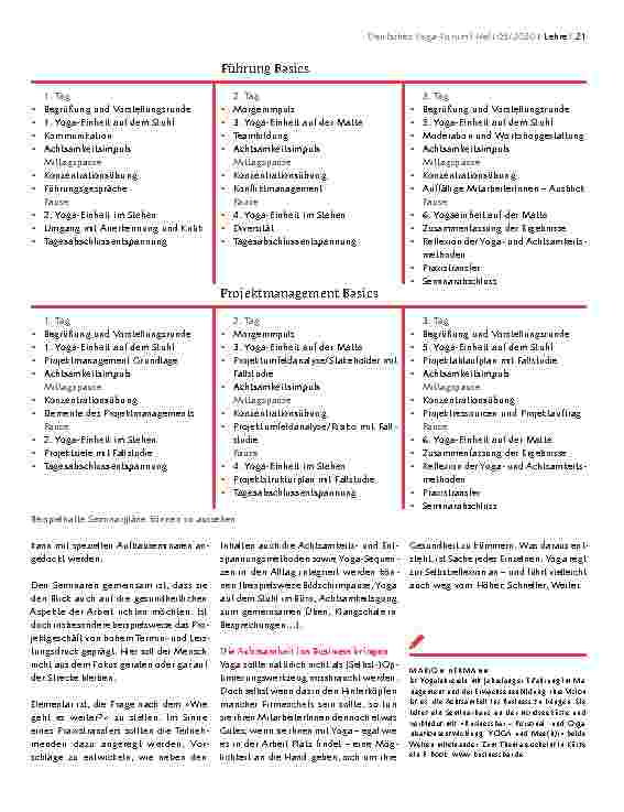 Vorschauseite 2: BETRIEBLICHE GESUNDHEITSFÖRDERUNG Achtsamkeit und Yoga im Kontext der Personalund Organisationsentwicklung