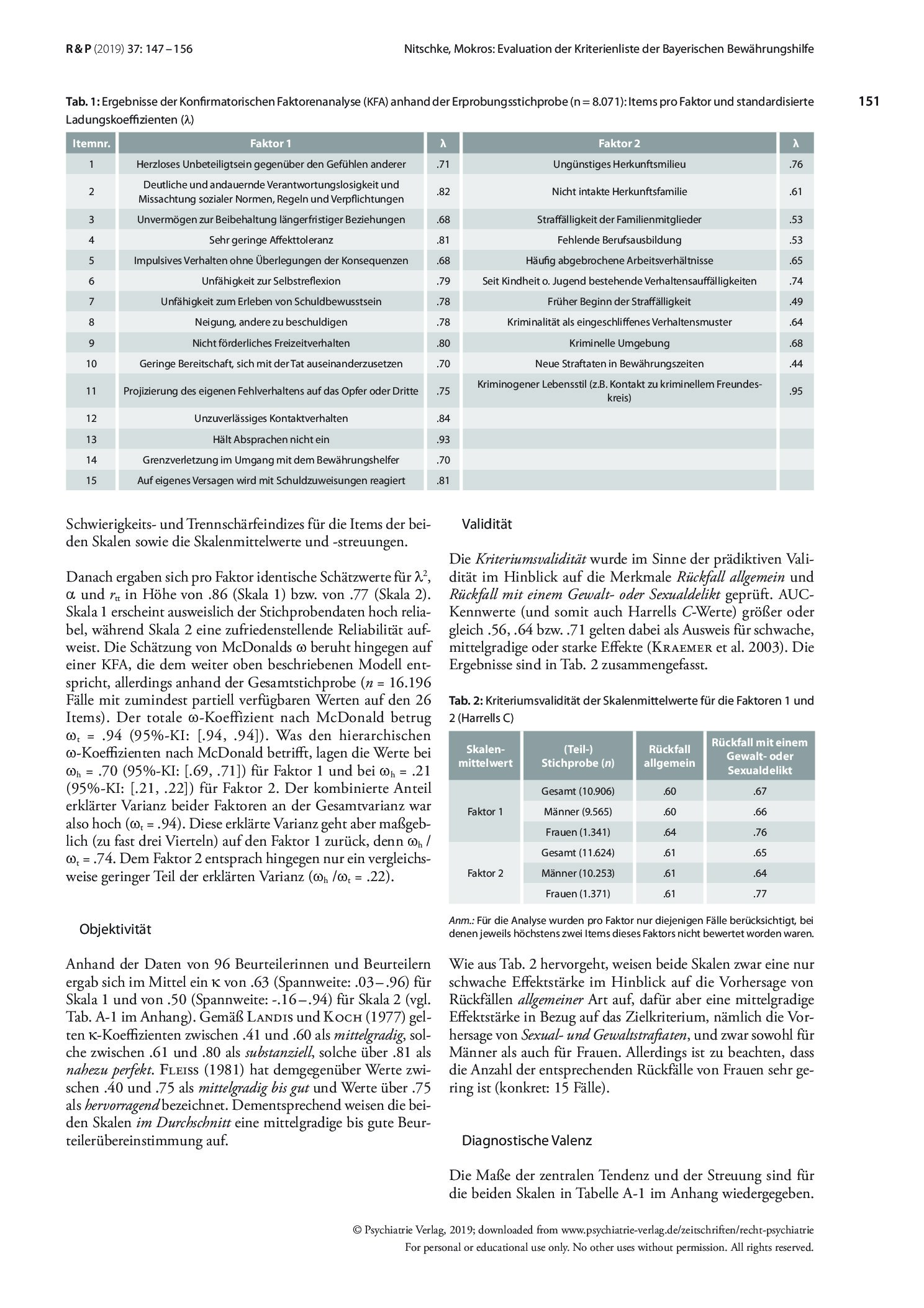 Vorschauseite 5: Evaluation der Kriterienliste der Bayerischen Bewährungshilfe: Die aktuarische Skala für Risikoprobandinnen und -probanden im Ambulanzbereich (ARPA)