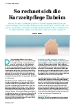 Vorschauseite 1: So rechnet sich die Kurzzeitpflege Daheim.