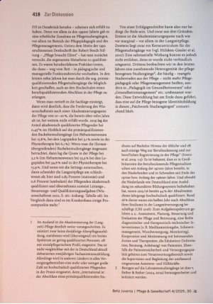 Vorschauseite 2: Ist die Akademisierung der Pflege gescheitert?