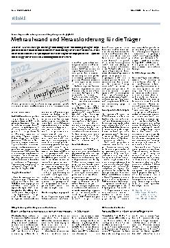 Vorschauseite 1: Kurzumfrage zur Umsetzung der einrichtungsbezogenen Impfpflicht: Mehraufwand und Herausforderung für die Träger