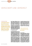 Vorschauseite 1: VERSICHERT UND VERSORGT