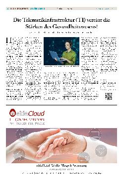 Vorschauseite 1: Die Telematikinfrastruktur (TI) vereint die Stärken des Gesundheitswesens!
