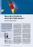 Vorschauseite 1: Besondere Umstände, besondere Maßnahmen?