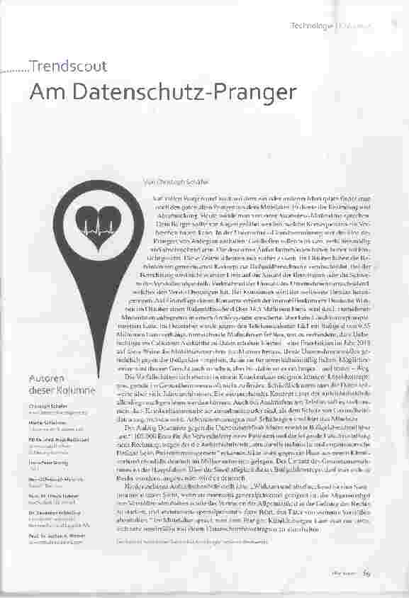 Vorschauseite 2: Trendscout am Datenschutz-Pranger