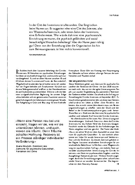 Vorschauseite 2: Träume schaffen Hoffnung