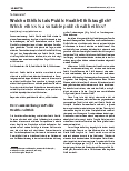 Vorschauseite 1: Welche Ethik ist als Public Health-Ethik tauglich?
