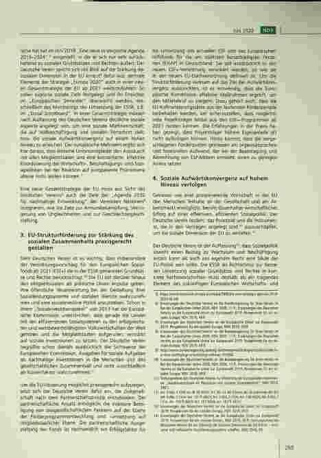 Vorschauseite 2: Stellungnahme des Deutschen Vereins zur Konsultation der Europäischen Kommission zur Stärkung des sozialen Europas.