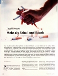 Vorschauseite 1: Tabakkonsum: Mehr als Schall und Rauch