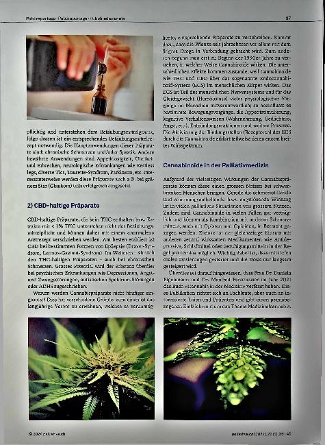 Vorschauseite 2: Cannabis - eine Therapieoption in der Palliativmedizin?