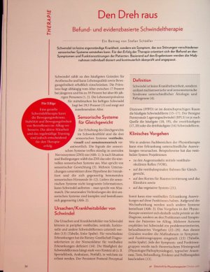 Vorschauseite 1: Den Dreh raus Befundund evidenzbasierte Schwindeltherapie