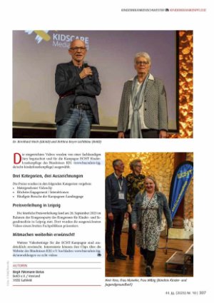 Vorschauseite 2: KIDSCARE MediaAward verliehen Auszeichnung für authentische Einblicke in die Kinderkrankenpflege