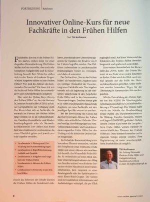 Vorschauseite 1: Innovativer Online-Kurs für neue Fachkräfte in den Frühen Hilfen