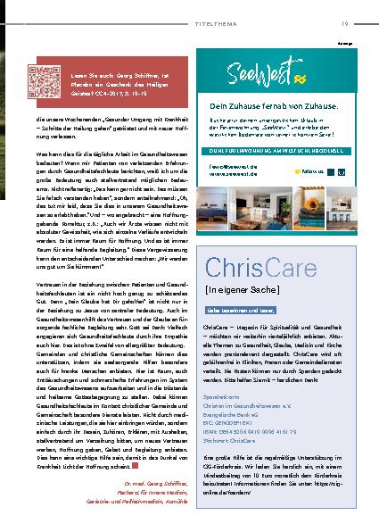 Vorschauseite 2: Wenn das Vertrauen im Gesundheitswesen verloren geht