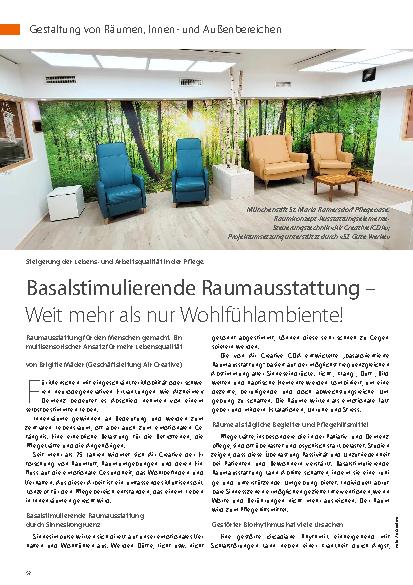 Vorschauseite 1: Basalstimulierende Raumausstattung – Weit mehr als nur Wohlfühlambiente!