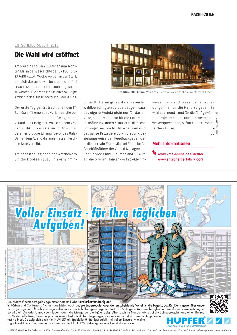 Vorschauseite 1: Die Wahl wird eröffnet