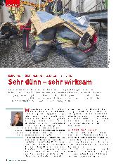 Vorschauseite 1: Schwerpunkt Sicherheitsschuhe: Material-Innovationen. Sehr dünn - sehr wirksam.